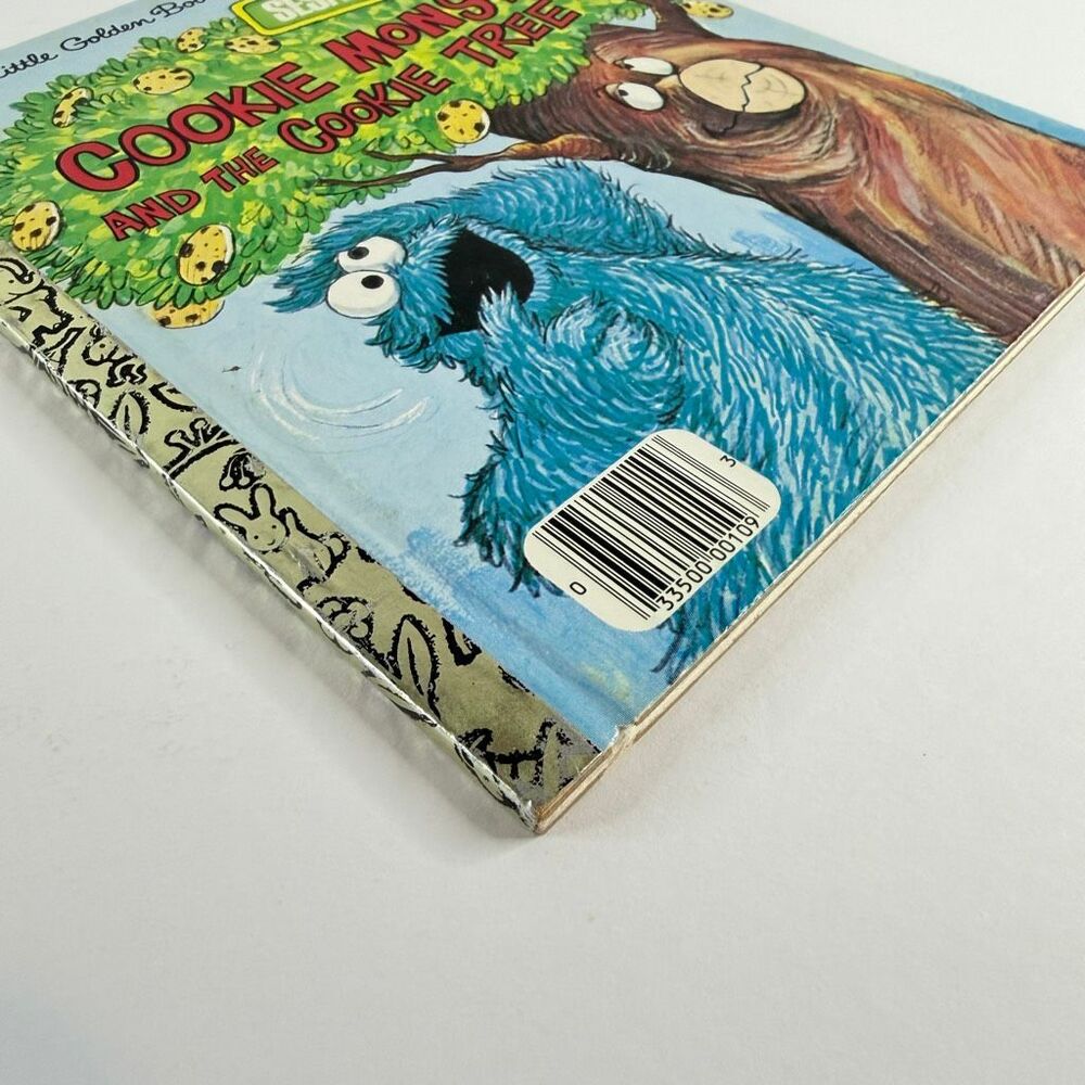 2/$6 Sesame Street Cookie Monster and the Cookie Tree book, Little Golden (HC) - Picture 3 of 12
